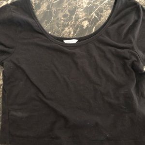 Black crop top